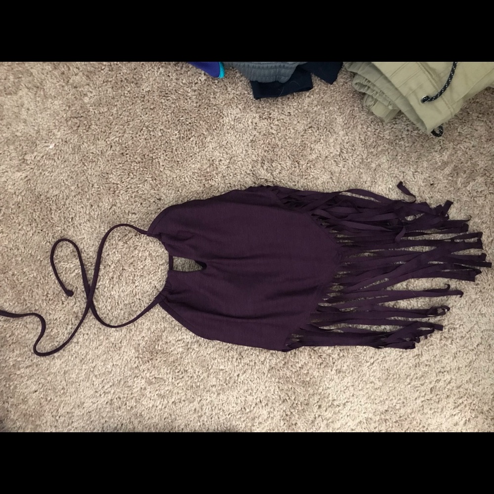 Dark Purple Bikini Swimsuit Top